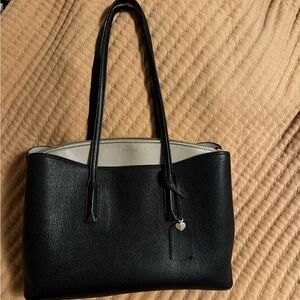Kate Spade Elegant Black and Beige Tote Bag